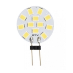 LED lemputė, SMD 2835, 3000K, G4, 1,5W, 12 V DC, 180*, 160lm